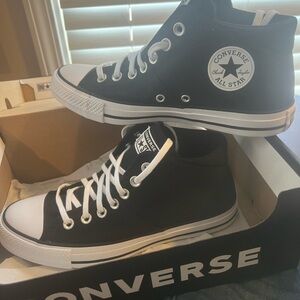 Converse Black and White High-Top Sneakers